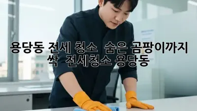 용당동 전세 청소 ✨ 숨은 곰팡이까지 싹! 🏠 #전세청소 #용당동