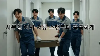 사무실 이사? 서류 스캔부터 똑똑하게!